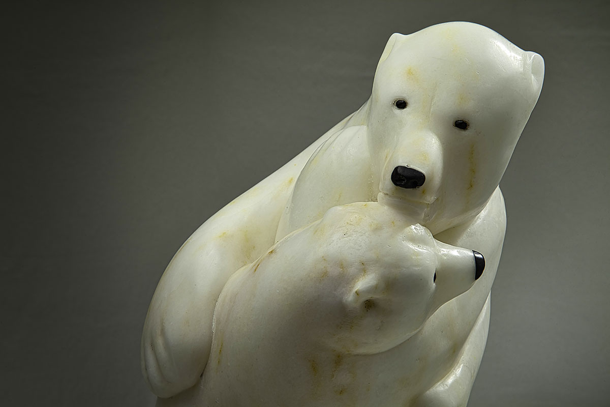 “Mother Bear and Cub Playfighting” | Houston North Gallery