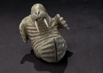 “Soapstone Walrus Doing Crunch”