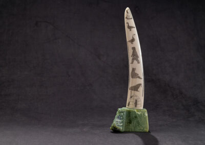 “Scrimshawed Ivory Tusk”